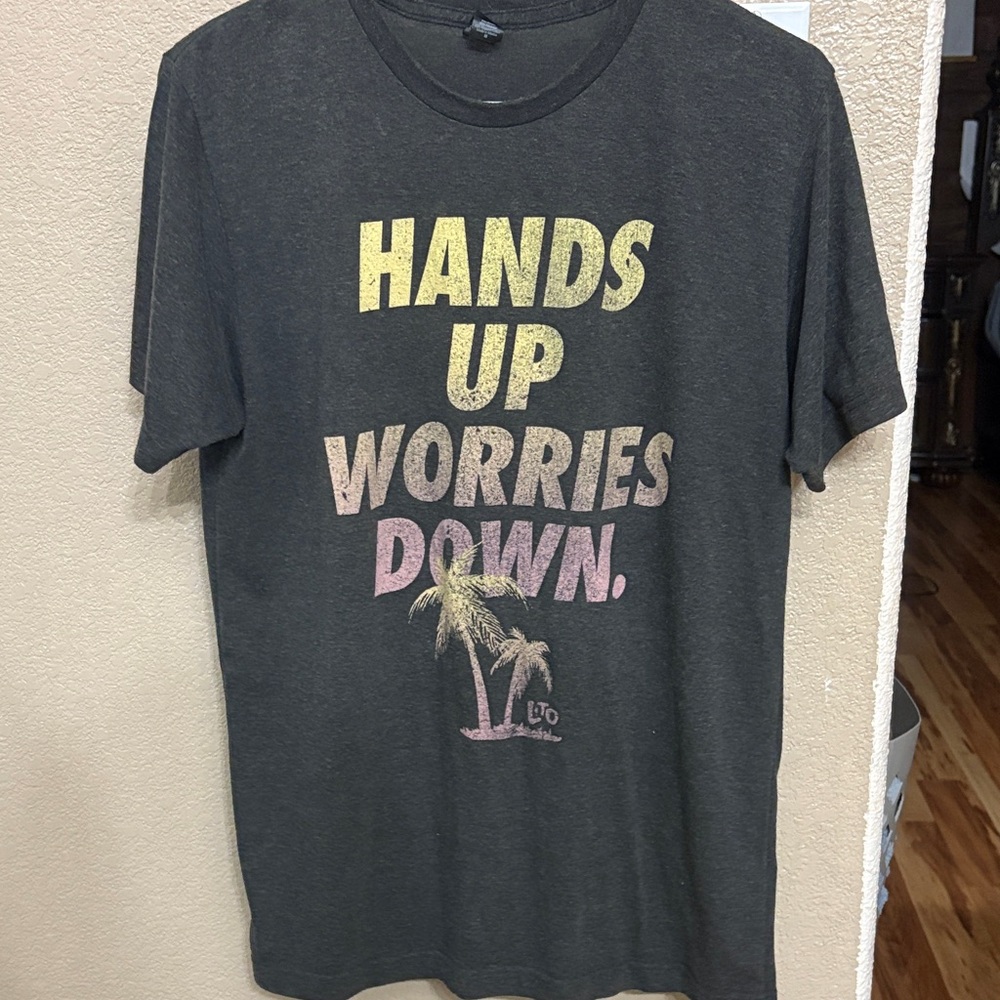 Graphic Tee with Palm Tree Design